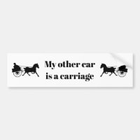Cavalo engraçado meu outro carro é uma carruagem
