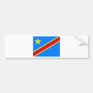 Adesivo Para Carro CD da bandeira de Congo