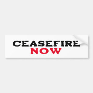 ADESIVO PARA CARRO CEASEFIRE AGORA GENOCÍDIO FINAL GRATUITO DA PALEST