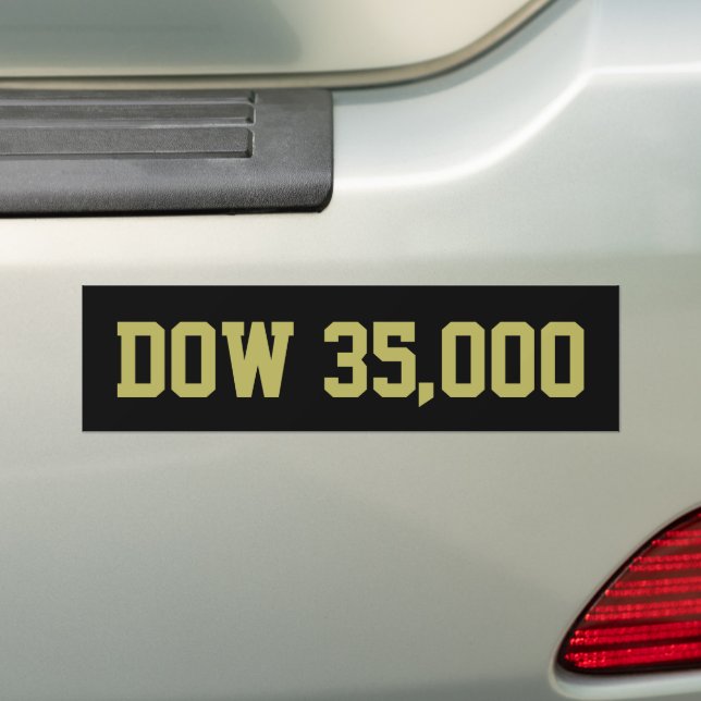 Adesivo Para Carro Celebração do mercado de ações da Dow 35000 (No carro)