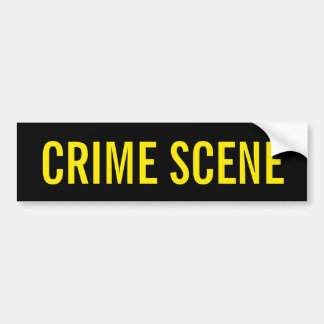 Adesivo Para Carro CENA DO CRIME - emblema amarelo dourado do