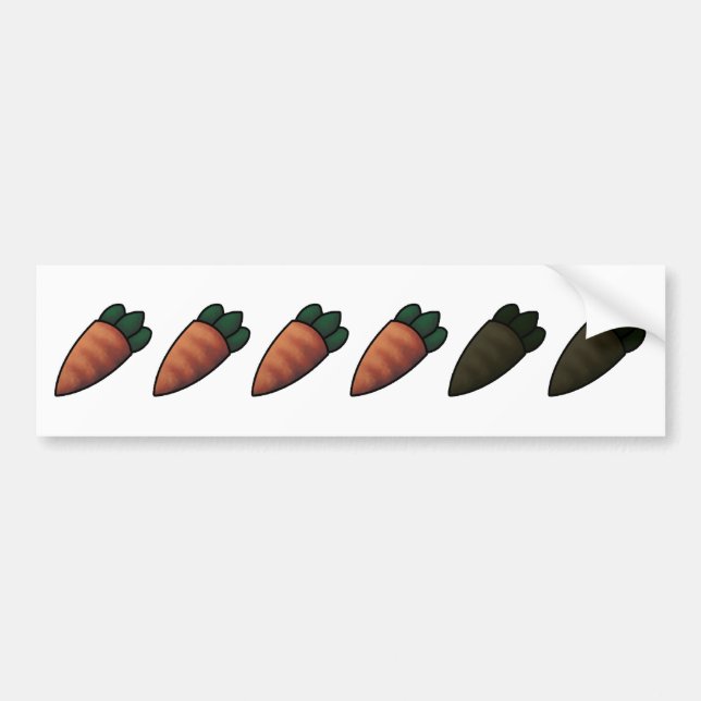 Adesivo Para Carro Cenouras! (Frente)