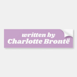 Adesivo Para Carro Charlotte Brontë Livro Lover Cute Pastel Roxo