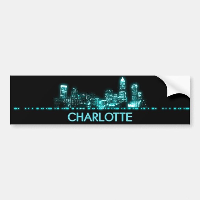 Adesivo Para Carro Charlotte Skyline (Frente)