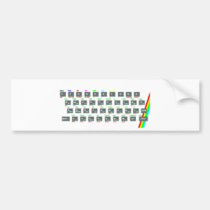 Adesivo Para Carro Chaves de teclado do espectro de Sinclair ZX