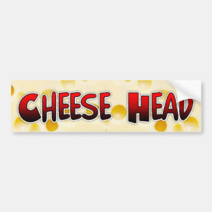 Adesivo Para Carro Cheese Head Wisconsin Humor Bumper Sticker