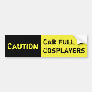 Adesivo Para Carro Cheio do carro do cuidado de Cosplayers
