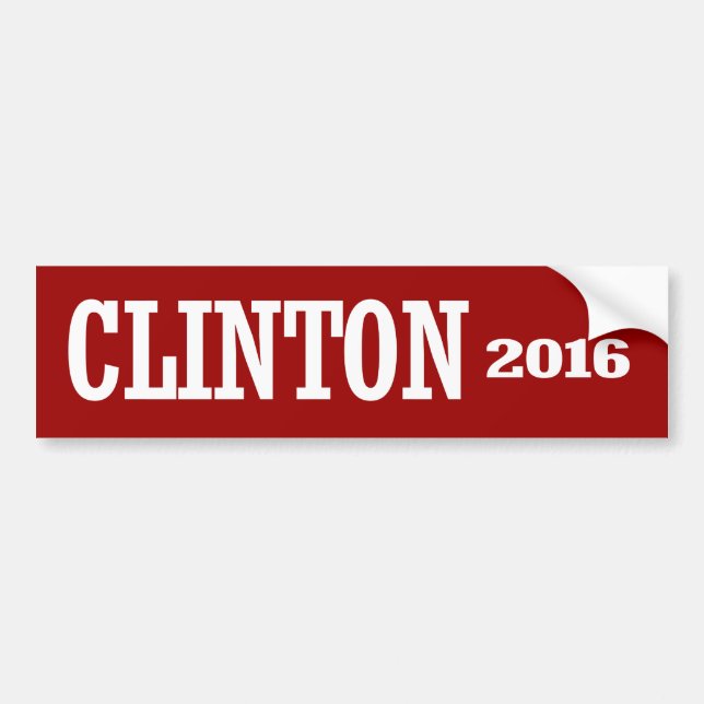 ADESIVO PARA CARRO CHELSEA CLINTON 2016 (Frente)