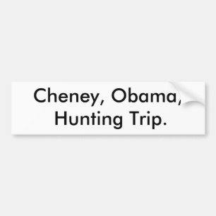 Adesivo Para Carro Cheney, Obama, Caça