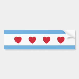 Adesivo Para Carro Chicago Love   Autocolante