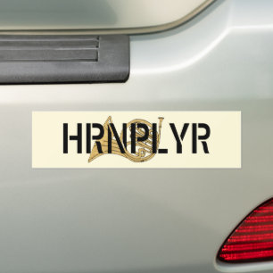 Adesivo Para Carro Chifre Francês que Desenha Licença HRNPLYR