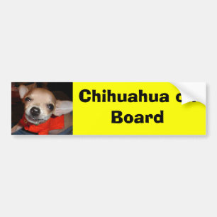 Adesivo Para Carro Chihuahua a bordo