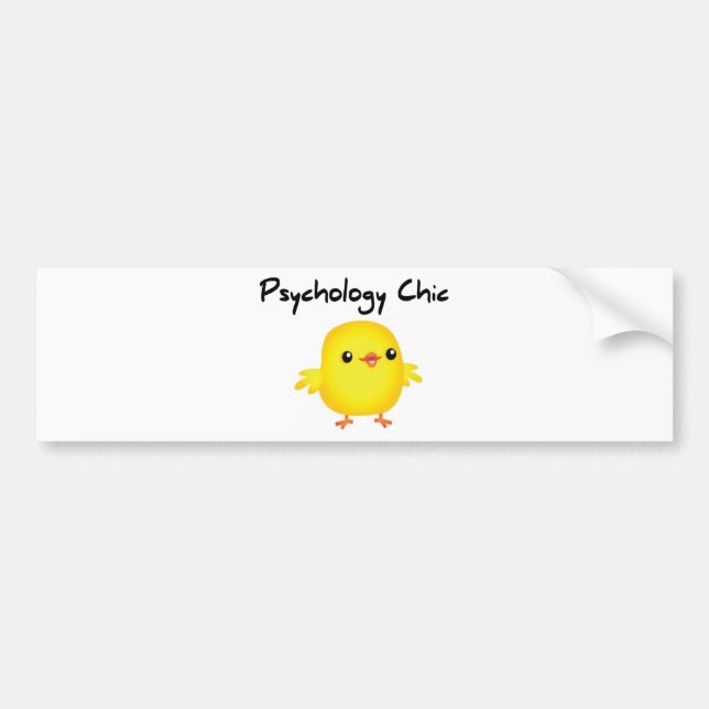 Adesivo Para Carro Chique da psicologia (Frente)