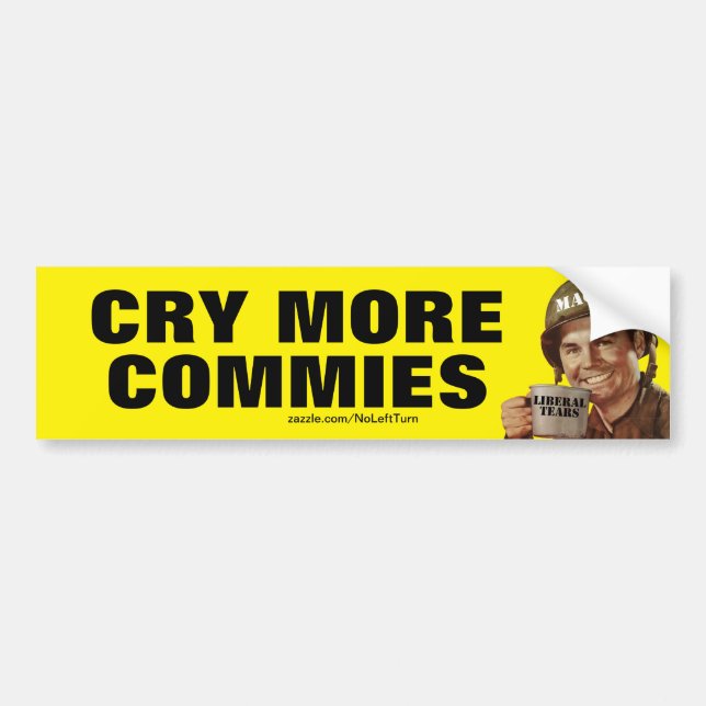 Adesivo Para Carro Chorar Mais Commies (Frente)