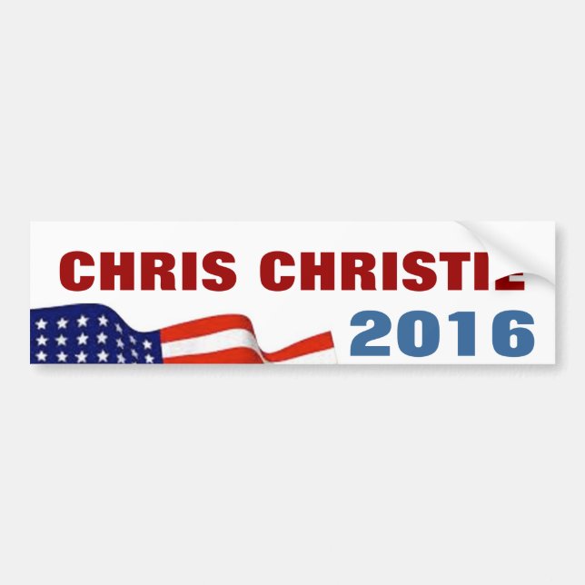 Adesivo Para Carro Chris Christie 2016 (Frente)