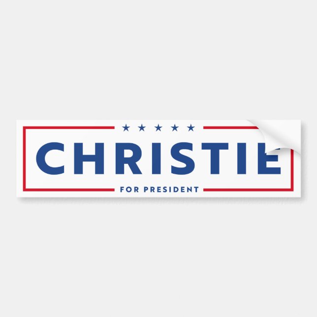 ADESIVO PARA CARRO CHRIS CHRISTIE 2024 (Frente)