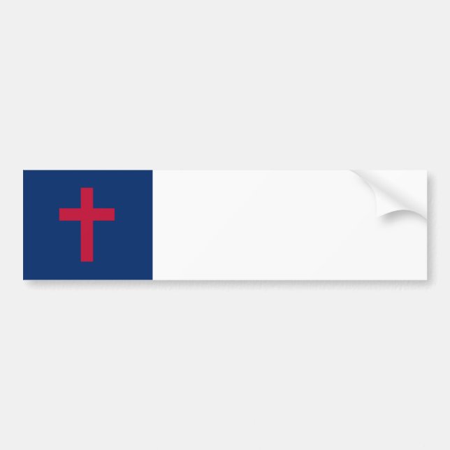 Adesivo Para Carro Christian Flag (Frente)