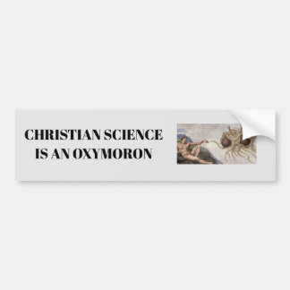 Adesivo Para Carro Christian Science é um oxymoron