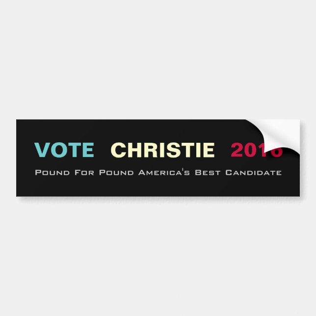 Adesivo Para Carro CHRISTIE 2016 libras para o autocolante no vidro (Frente)