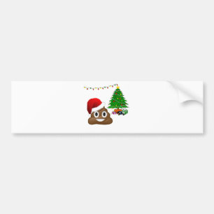 Adesivo Para Carro christmas poo emoji