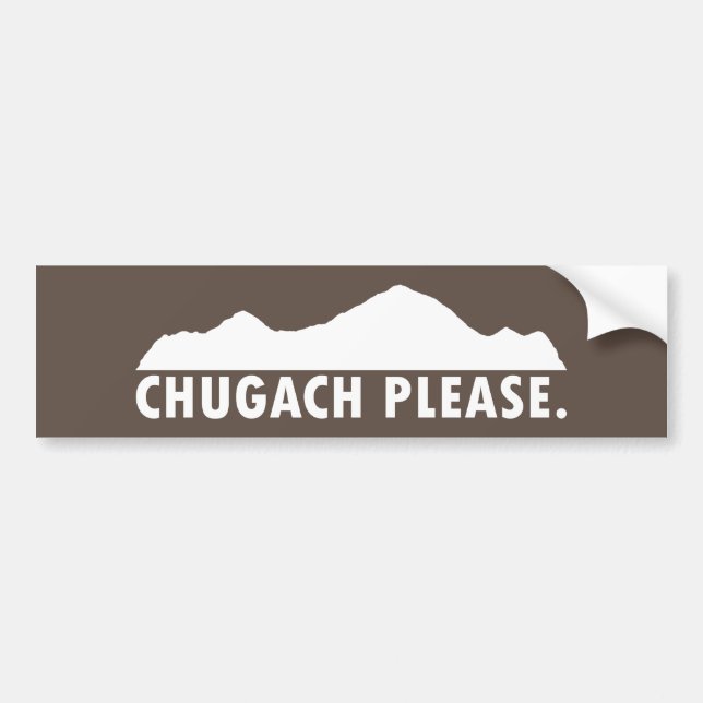 Adesivo Para Carro Chugach, por favor (Frente)