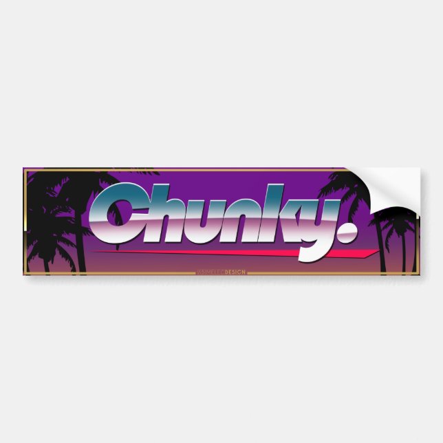 Adesivo Para Carro "Chunky" Slapsticker (Frente)
