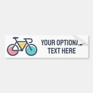 Adesivo Para Carro Ciclo de Texto Personalizado