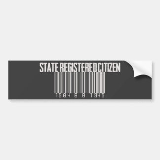 Adesivo Para Carro Cidadão registrado estado