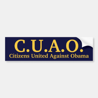 Adesivo Para Carro Cidadãos unidos contra Obama