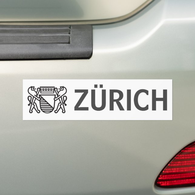 Adesivo Para Carro Cidade de Zürich, SUIÇA (No carro)
