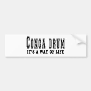 Adesivo Para Carro Cilindro do Conga é modo de vida