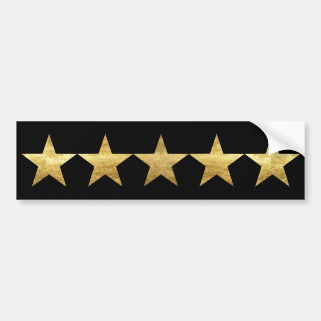 Adesivo Para Carro Cinco estrelas (Frente)