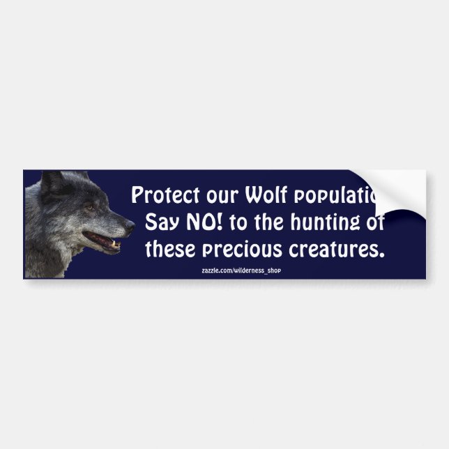 Adesivo Para Carro Cinza Wolf Motivational Bumper Stickers (Frente)