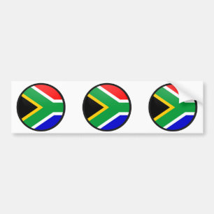 Adesivo Para Carro Círculo da bandeira da qualidade de África do Su