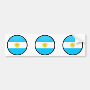 Adesivo Para Carro Círculo da bandeira da qualidade de Argentina