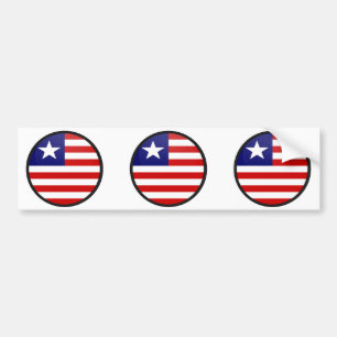 Adesivo Para Carro Círculo da bandeira da qualidade de Liberia