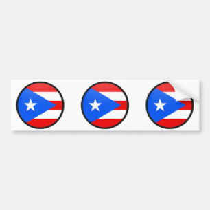 Adesivo Para Carro Círculo da bandeira da qualidade de Puerto Rico
