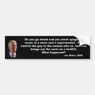 Adesivo Para Carro Citação de Espaghetti Biden