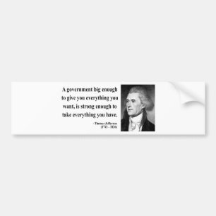 Adesivo Para Carro Citações 1b de Thomas Jefferson
