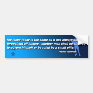 Adesivo Para Carro Citações BumperSticker de Thomas Jefferson