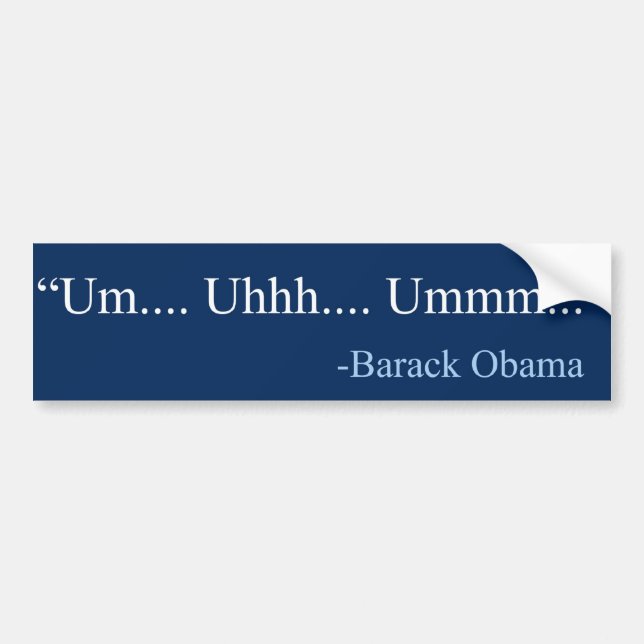 Adesivo Para Carro Citações de Barack Obama (Frente)