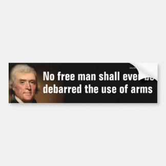 Adesivo Para Carro Citações dos direitos da arma de Thomas Jefferson