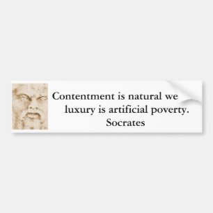 Adesivo Para Carro Citações inspiradas de Socrates