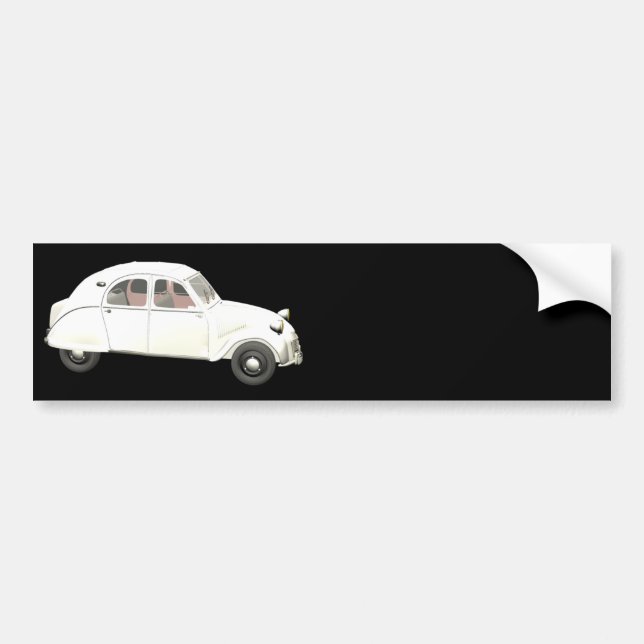 Adesivo Para Carro Citroen branco 2CV (Frente)