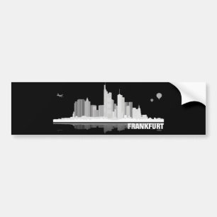 Adesivo Para Carro City de Frankfurt Skyline autocolante de