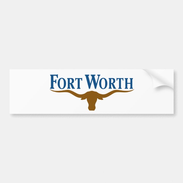 Adesivo Para Carro City Flag of Fort Worth (Texas) (Frente)