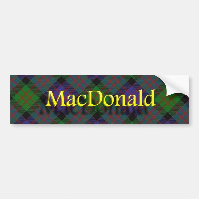 Adesivo Para Carro Clan MacDonald Scottish (Frente)