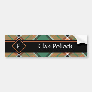 Adesivo Para Carro Clan Pollock Tartan Bumper Sticker