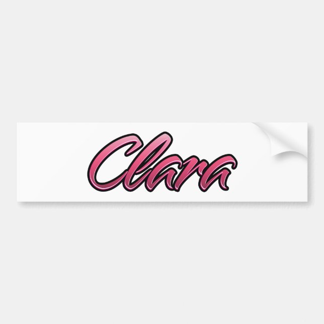 Adesivo Para Carro Clara rosa inchado Autoadesivo (Frente)