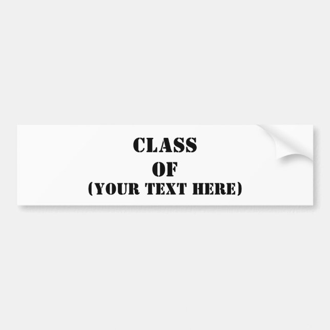 Adesivo Para Carro Classe de (Frente)